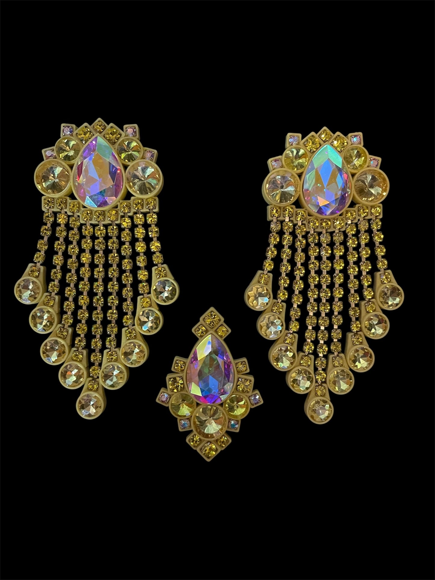 Shirley - Crystal AB & Citrine / Yellow