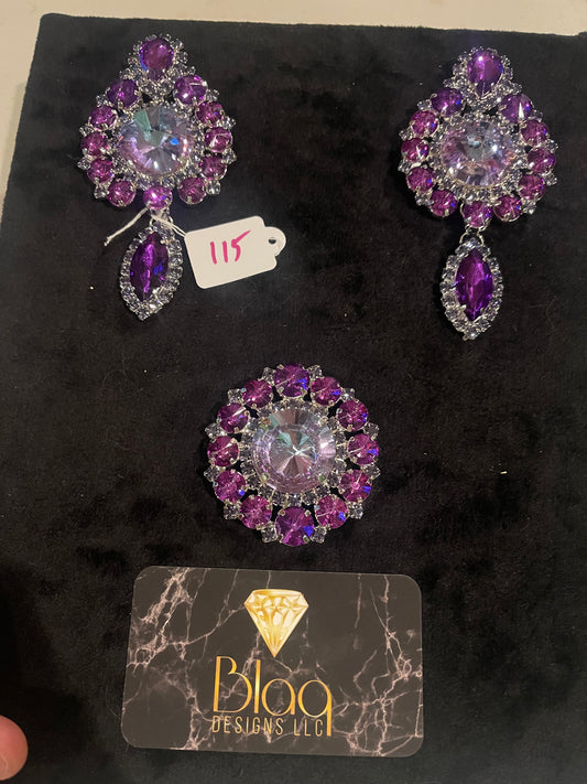 Purple and tanzanite