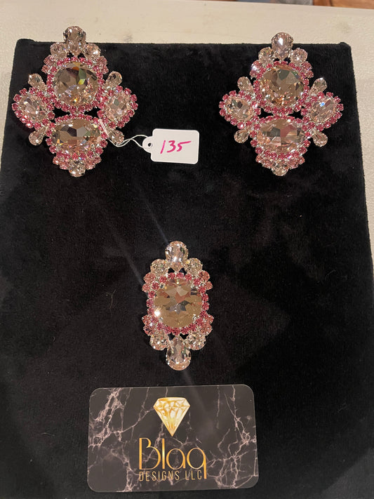 Lt Rose Button Set