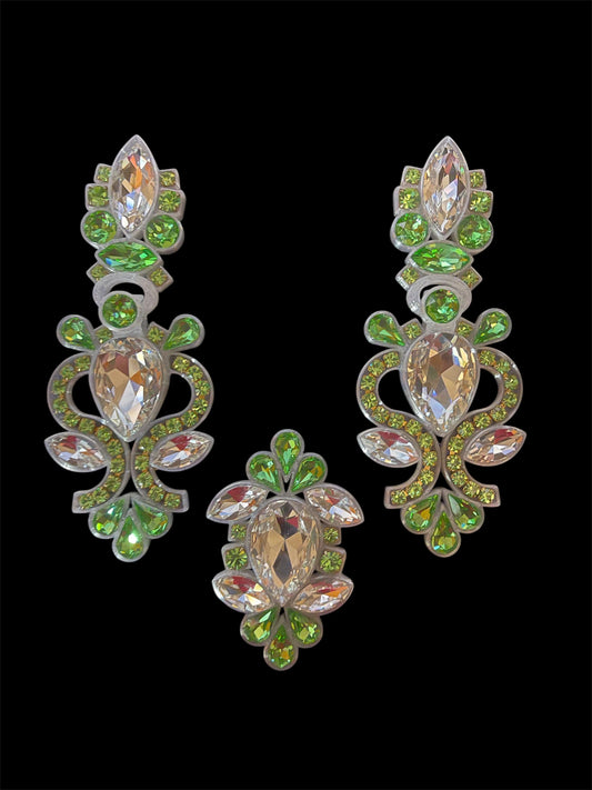 Marilyn - Crystal & Peridot / Clear