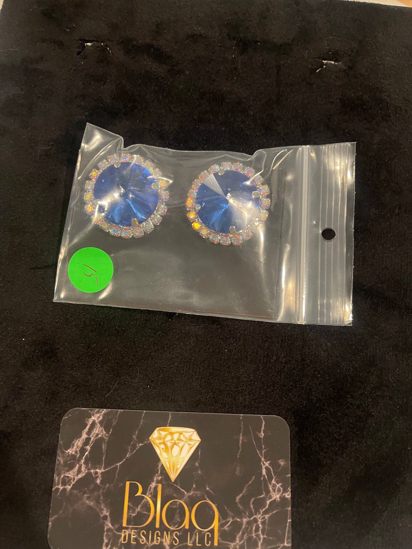 Very Mindful - sapphire and crystal ab